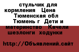 стульчик для кормления › Цена ­ 500 - Тюменская обл., Тюмень г. Дети и материнство » Качели, шезлонги, ходунки   